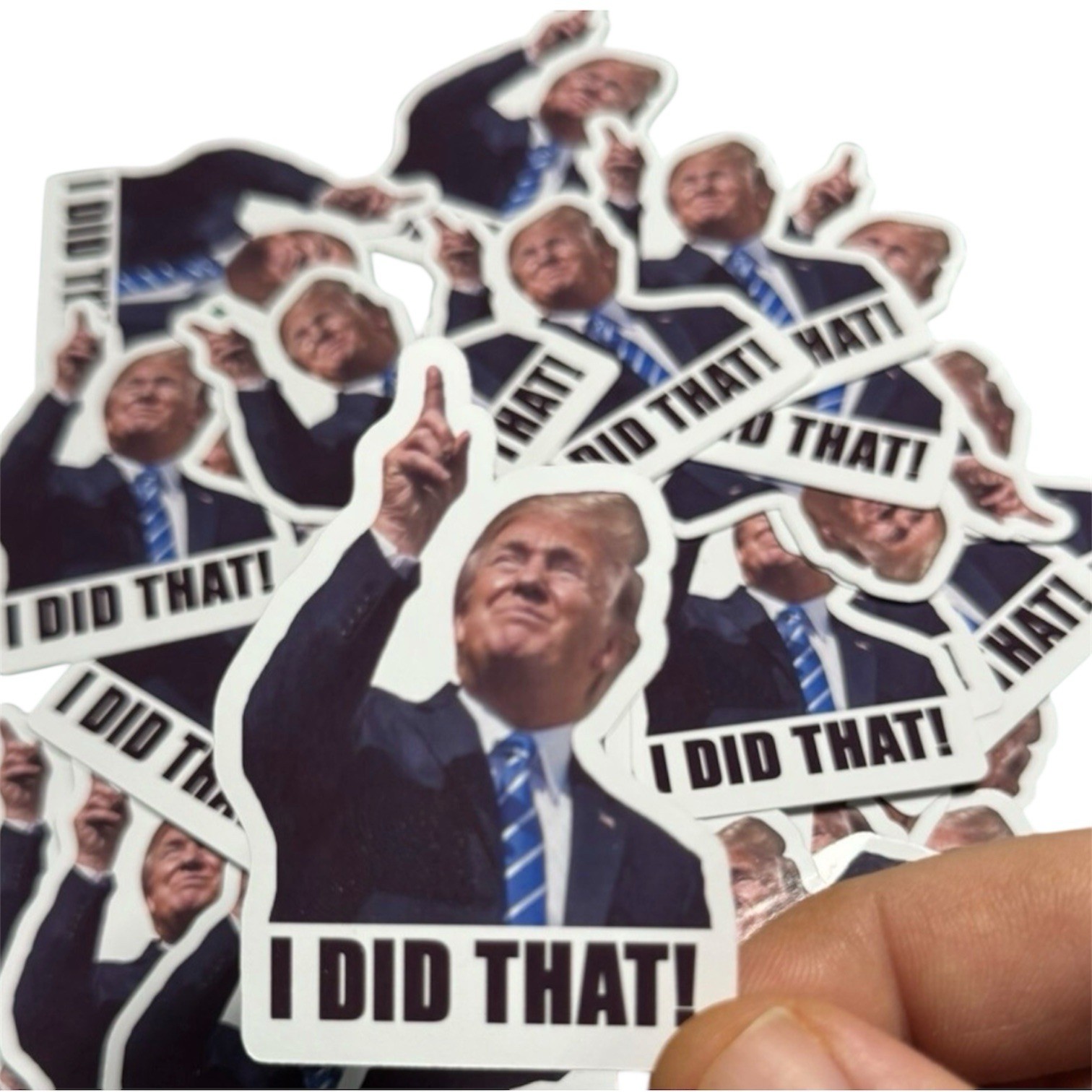 50 PACK – Donald Trump “I DID THAT!” Sticker Decal 2.25”x 1.5” Inches Set Lot
