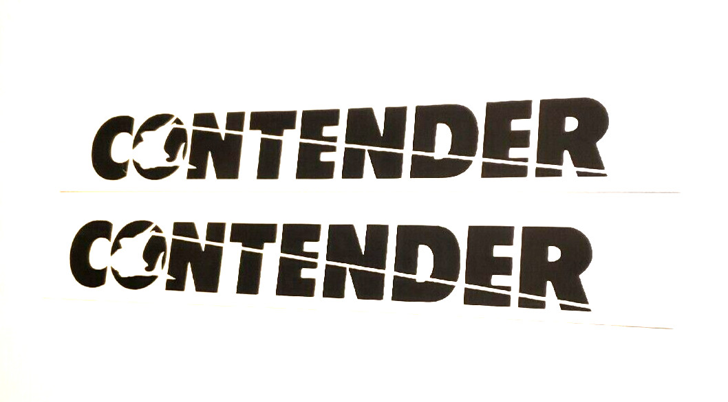 CONTENDER boat decals Stickers Gloss black 32" (2) Fast USA