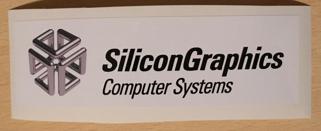 Silicon Graphics SGI sticker 12×3 cm vinstage Laptop Server Workstation Desktop