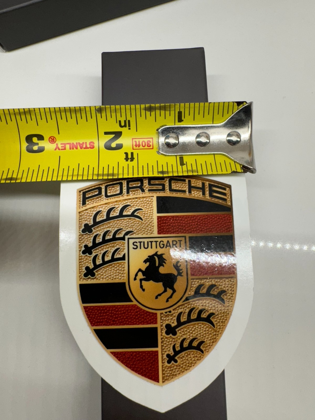OEM Porsche Crest Sticker Logo Emblem Badge Bonnet WAP0130050MCST Genuine Black