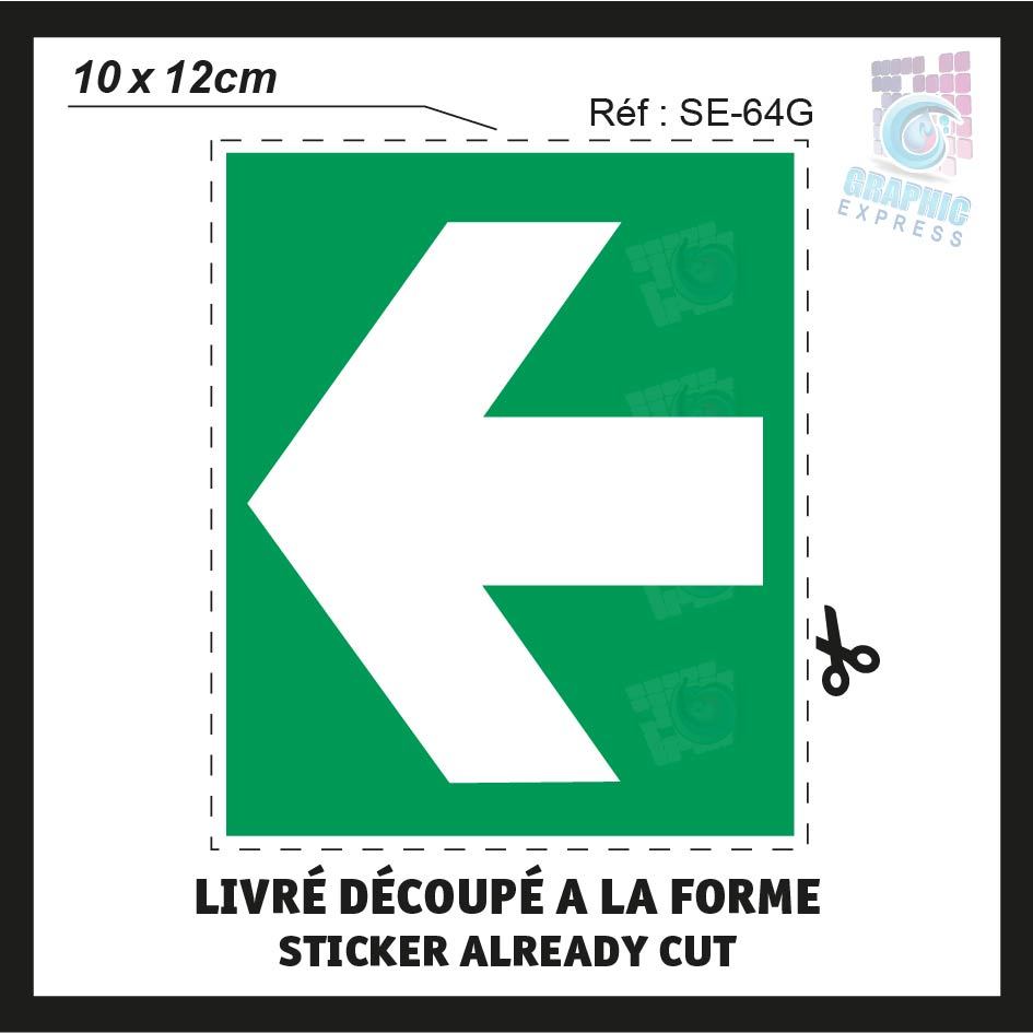 3 7/8×4 11/16in- Exit Release Aid Arrows Left Or Right – AUTOCOLLANT-SE-2.3oz