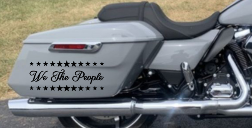 We The People Vinyl Decal Bumper Sticker Car Truck Window Patriotic America USA
