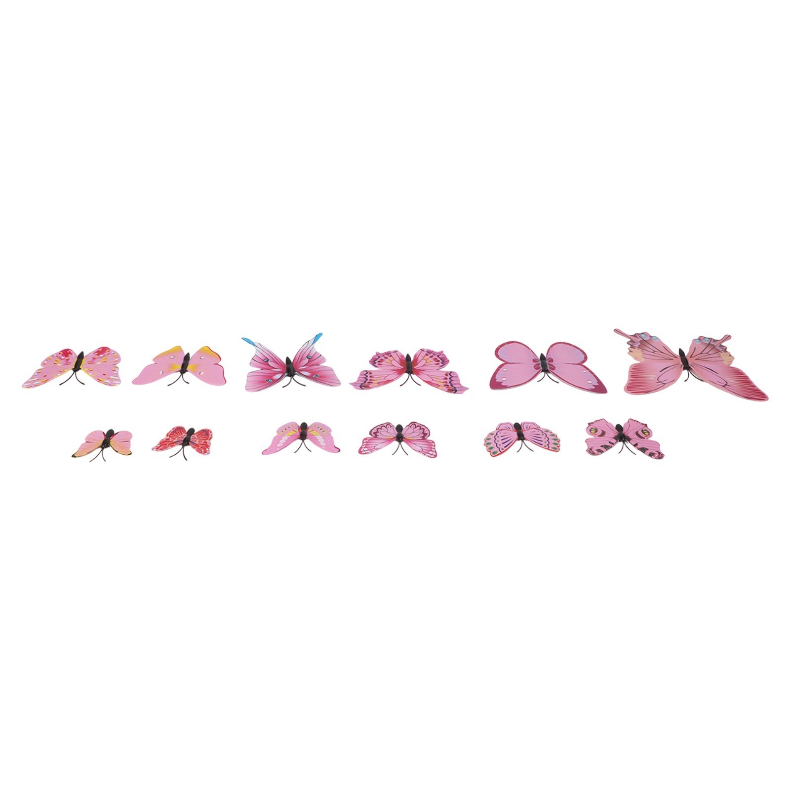 Whimsical 3D Butterfly Wall Art 12pcs Set for Living Room and Bedroom Decor