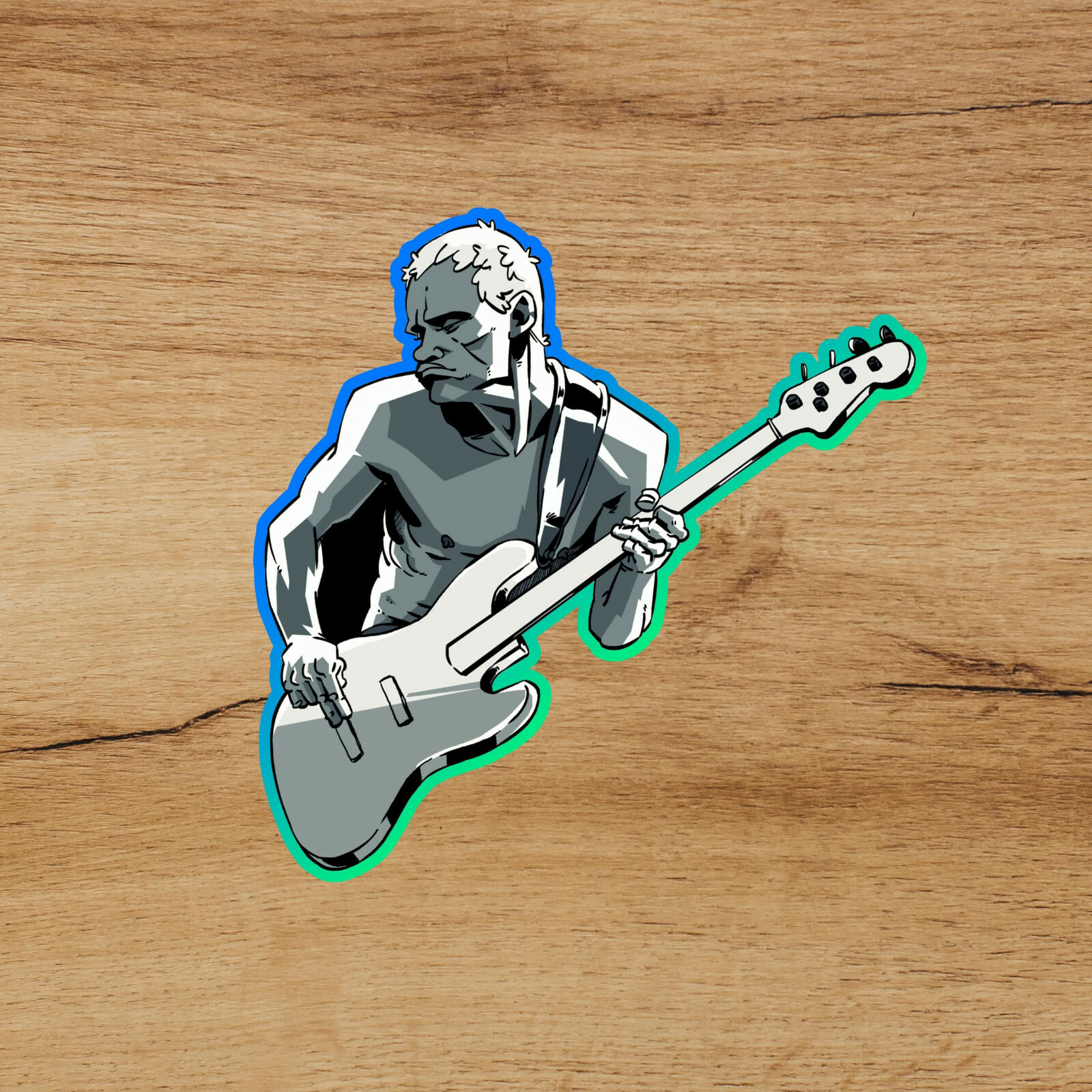 Flea Neon Red Hot Chili Peppers RHCP VINYL DECAL bumper sticker