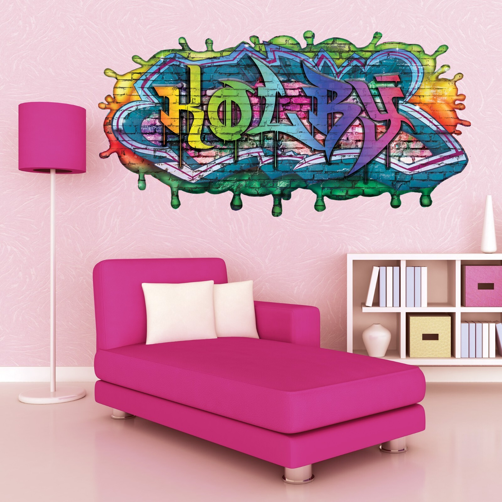 Custom Name Drip Paint Graffiti Wall Decal Personalized Vinyl Decal Room Decor