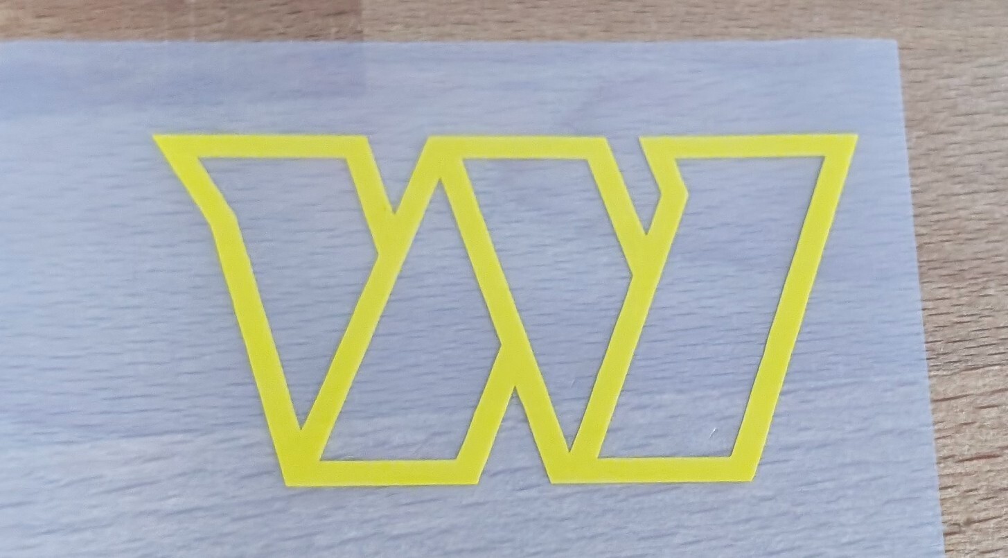 Washington Commanders vinyl decal