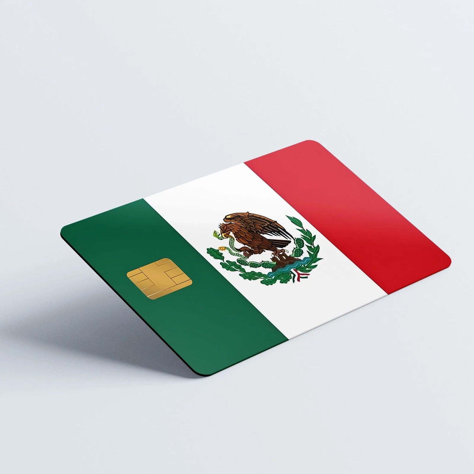 Credit Card Skin Stickers Mexican Flag UV Vinyl Sticker Card Skins Pack of 2