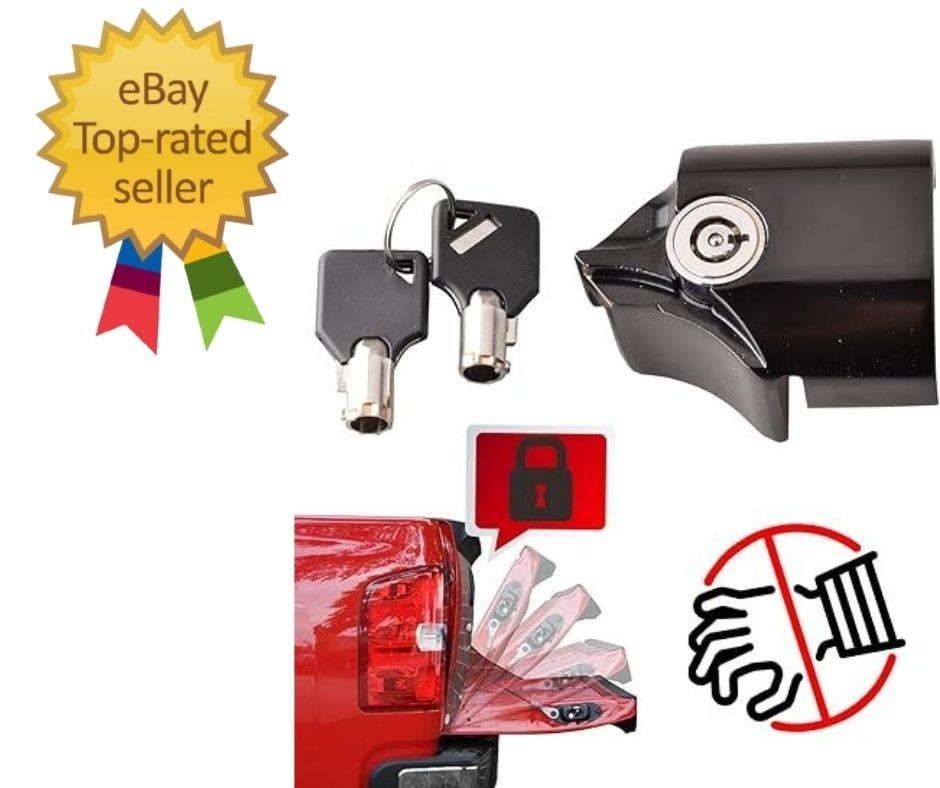 Tailgate Anti-Theft Lock Compatible for Toyota Tacoma 2016-2023 Truck Bed Tai…