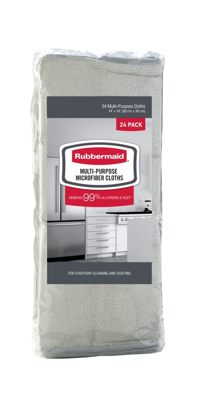 Rubbermaid Microfiber Cloth Towels 24 Pack 14"x14" Non-Scratch Reus… Fast Ship