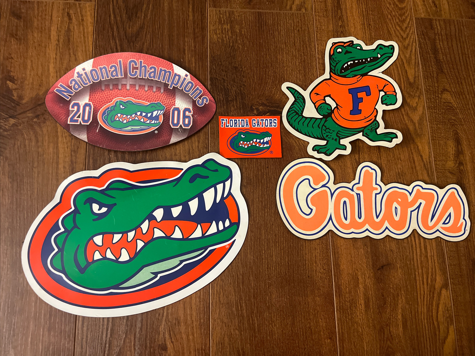 Set 5/Florida Gators NCAA Logo Stikers Magnetic Decor Vinyl FLA Florida Univer