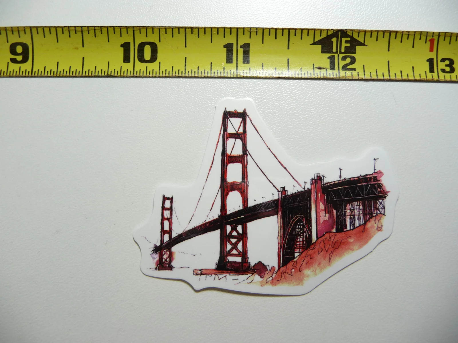 GOLDEN GATE BRIDGE SAN FRANCISCO CALIFORNIA SMALL STICKER DECAL LANDMARK TOURIST