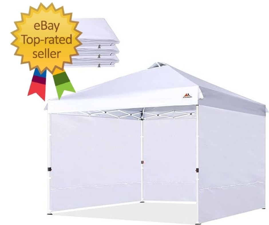 Sidewall for 12X12Ft Canopy Frame, 3 Pack Sunwalls Only,(White)
