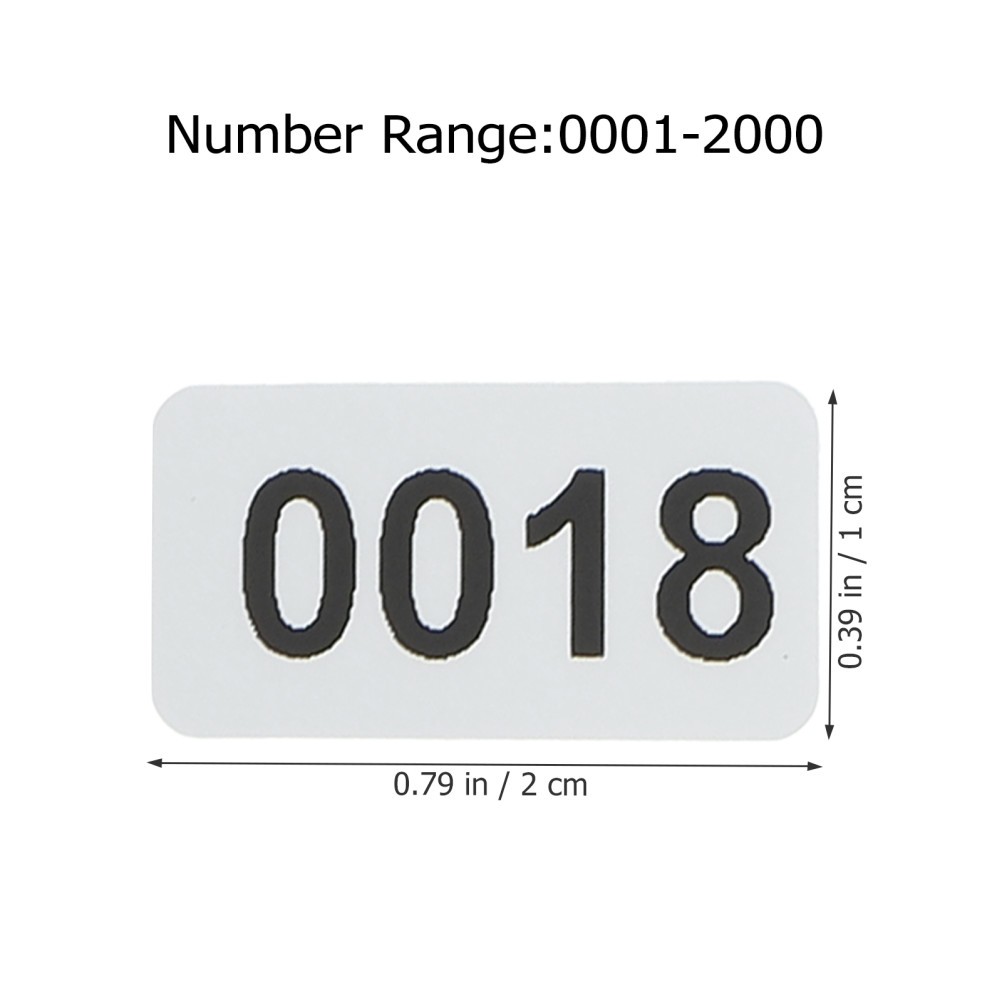 Identification Decals Count Inventory Numbered Stickers Roll Label Numbers