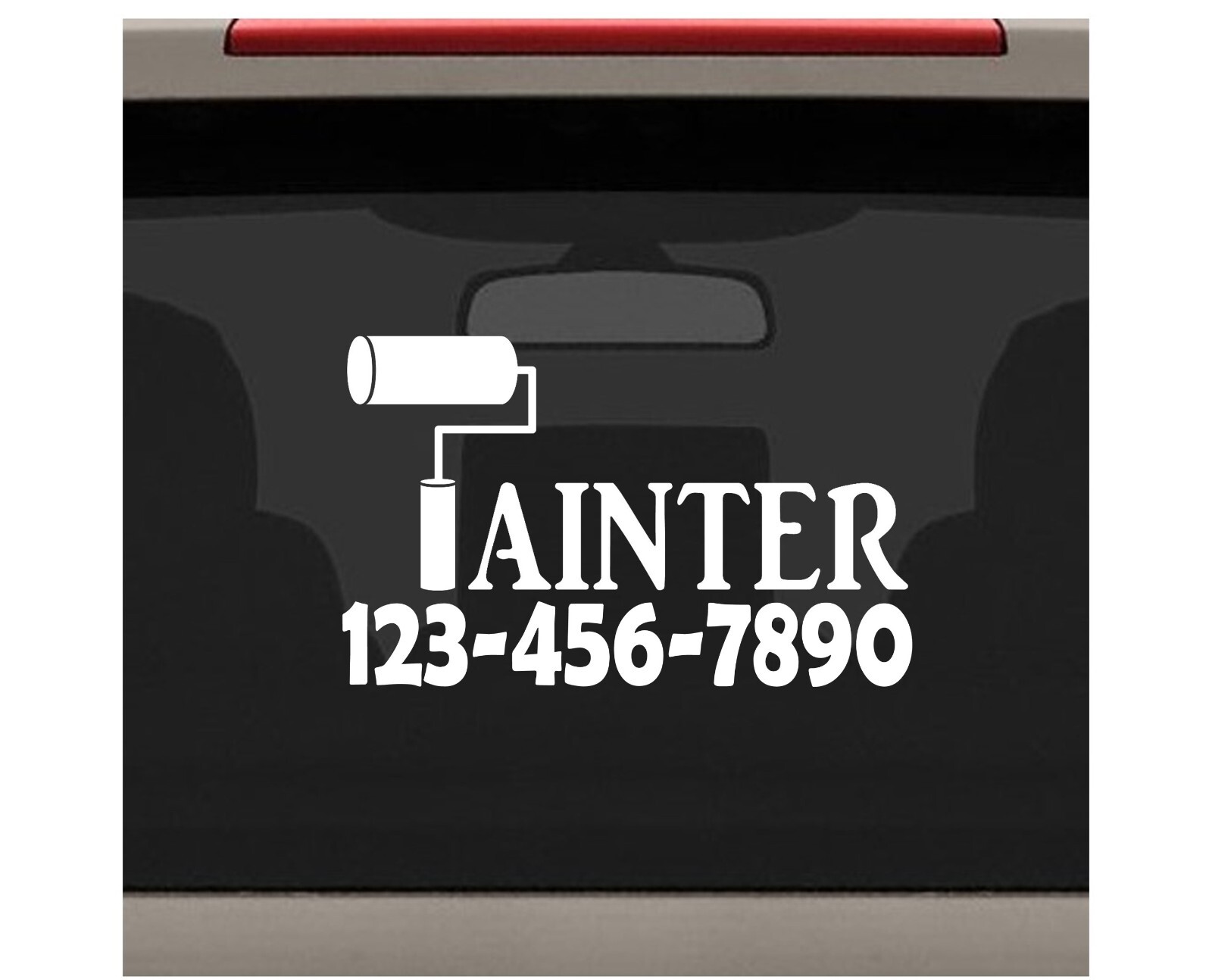 Painter Decal Sticker Paint Brush Roller Canvas Painting Laptop Art F1062-C