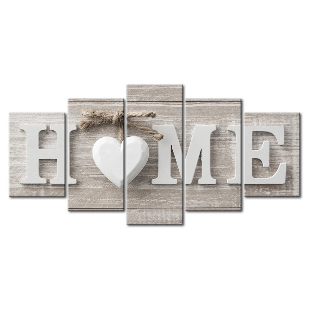 Abstract Unframed Canvas Wall Art Set 5 Pieces for Contemporary Home Decor