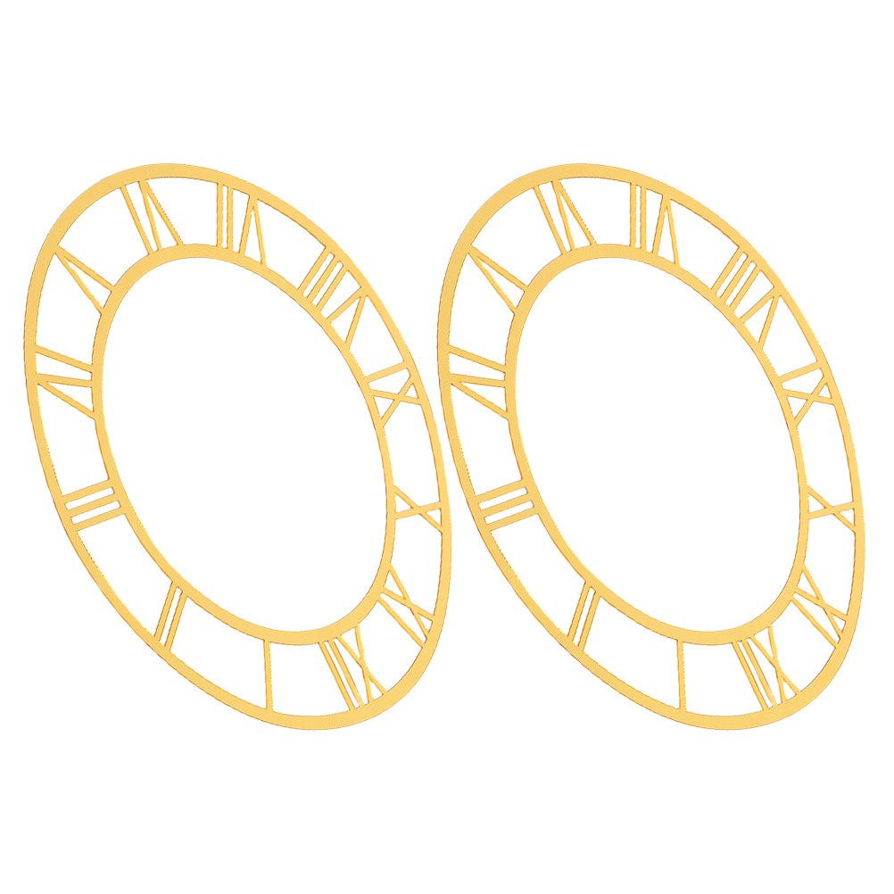 2 Pcs Clock Face Sticker Numbers Self Adhesive Wall Roman Numerals