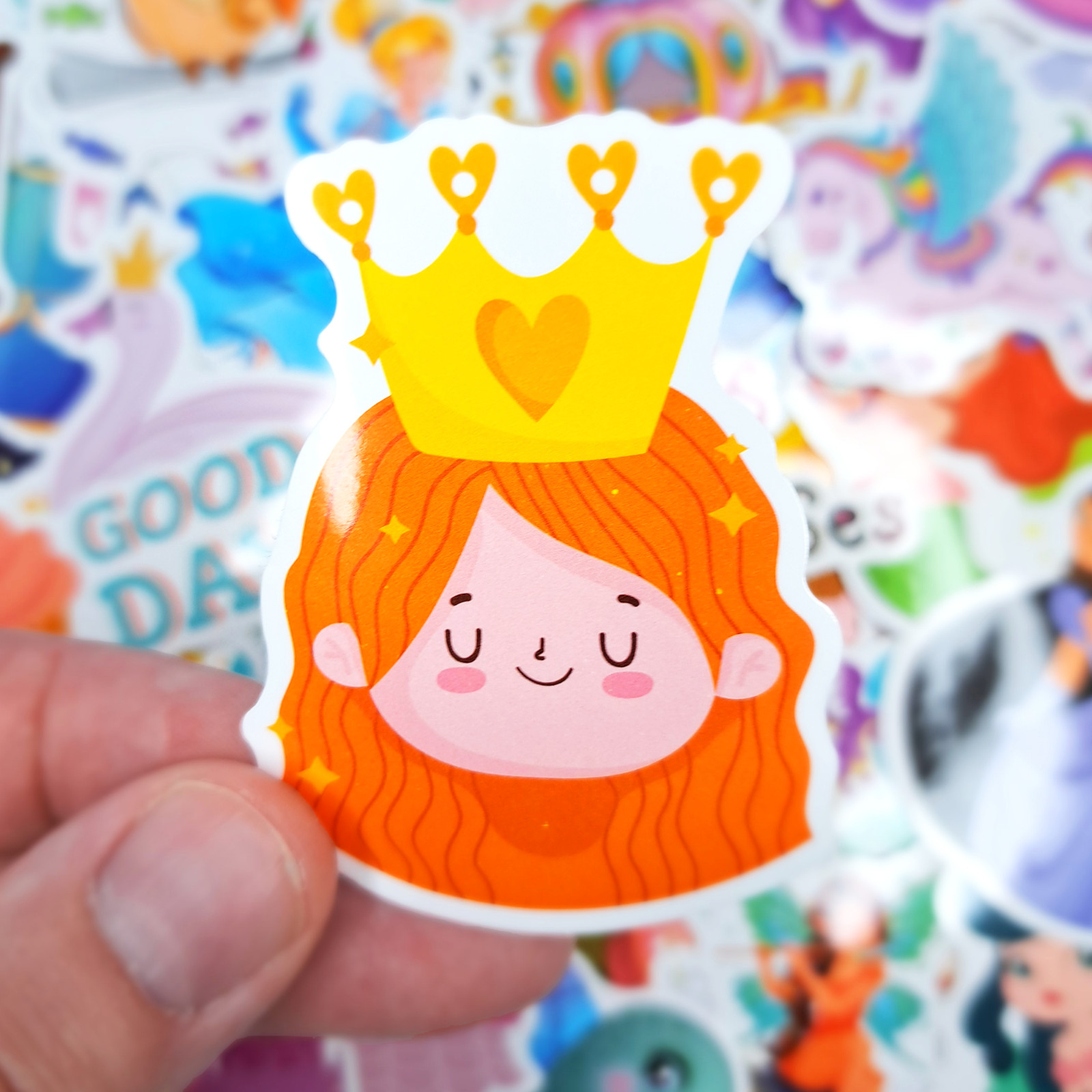 50 PCS Fairy Princess Sticker Pack Fairy Tale Elf Love Stickers Girls Crafts