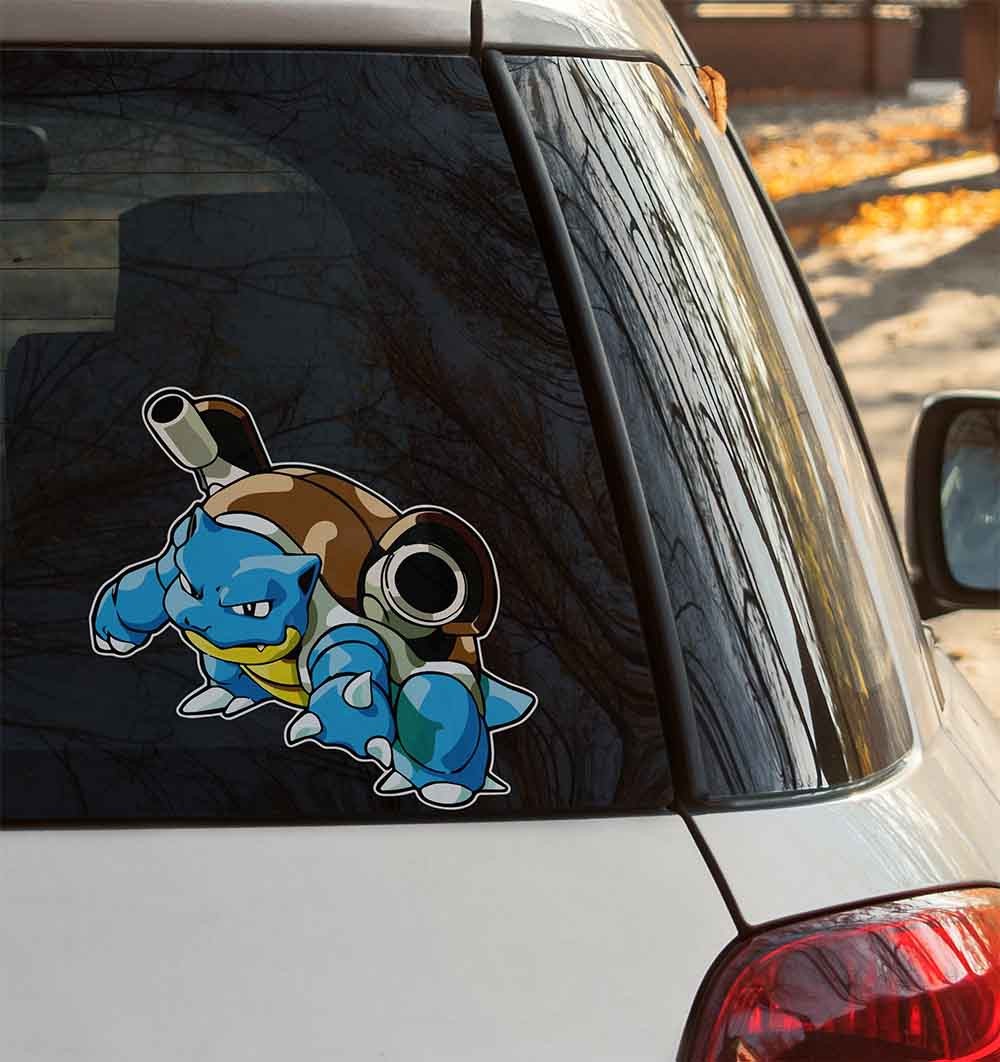 Pokemon Blastoise Anime Vinyl Sticker – Car Window Decal | USA Made | Sizes