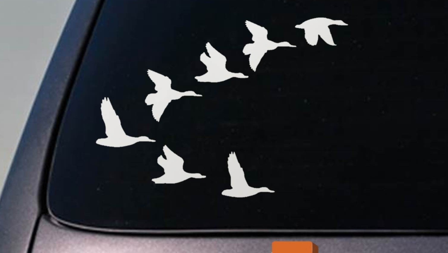 Flying Ducks Vinyl Truck 8" sticker Decal Landing Quack Hunting MALLARD *D689*