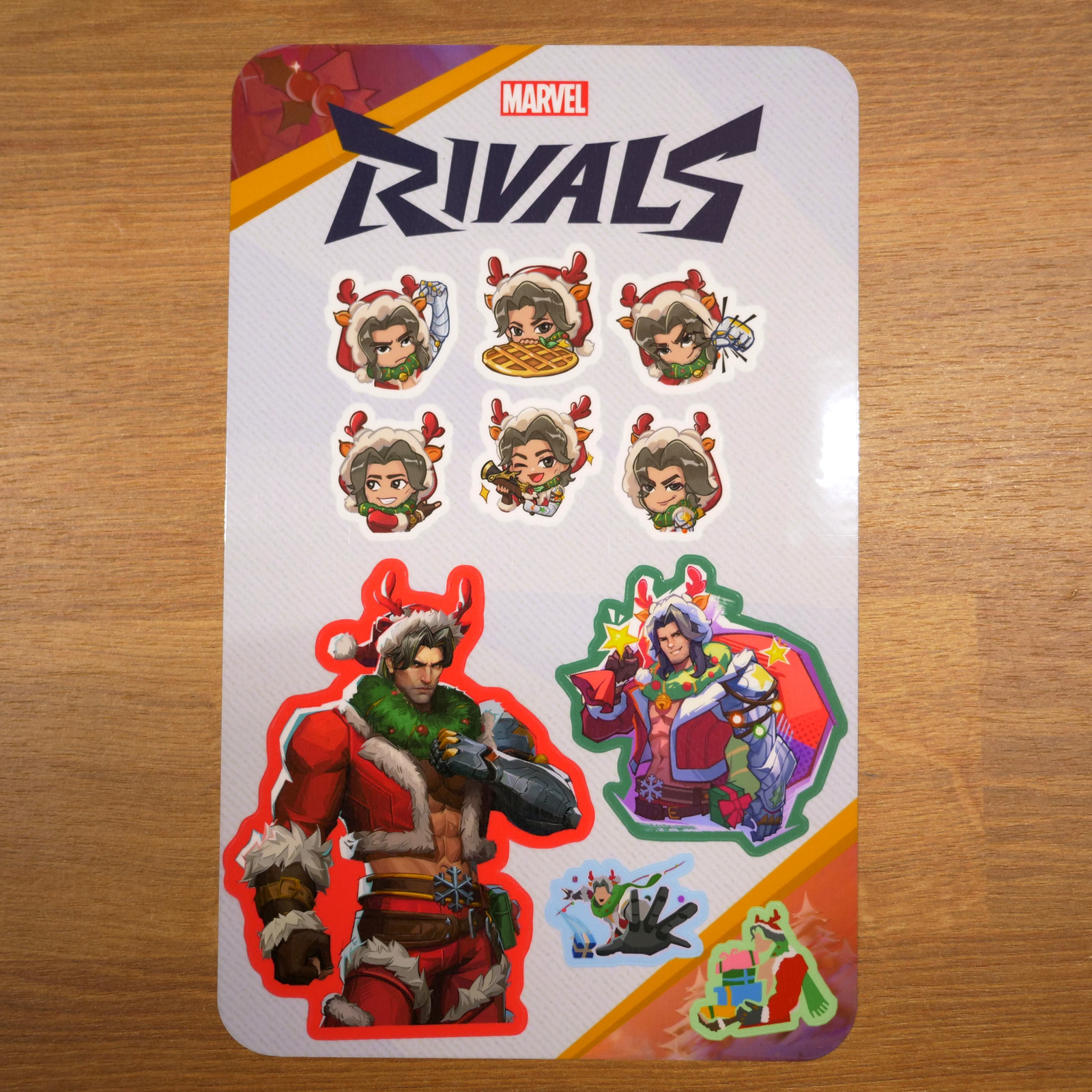 Marvel Rivals Winter Soldier Christmas Skin (Winter Buckaroo) Sticker Sheet