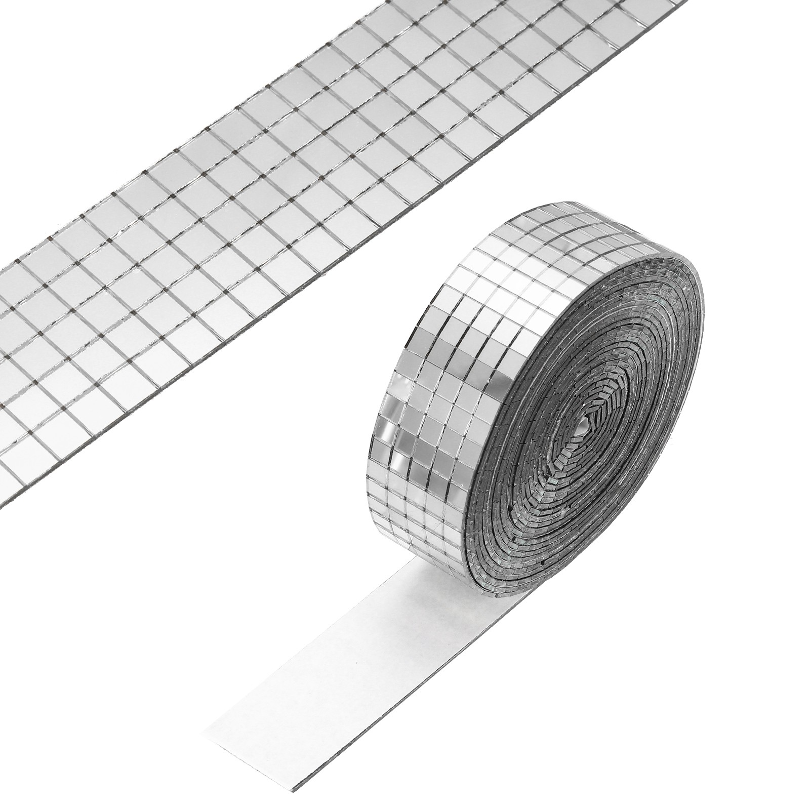 5x5mm Self Adhesive Mirrors Mosaic Tiles, 3600 Pcs Mosaic Sticker, Silver Tone