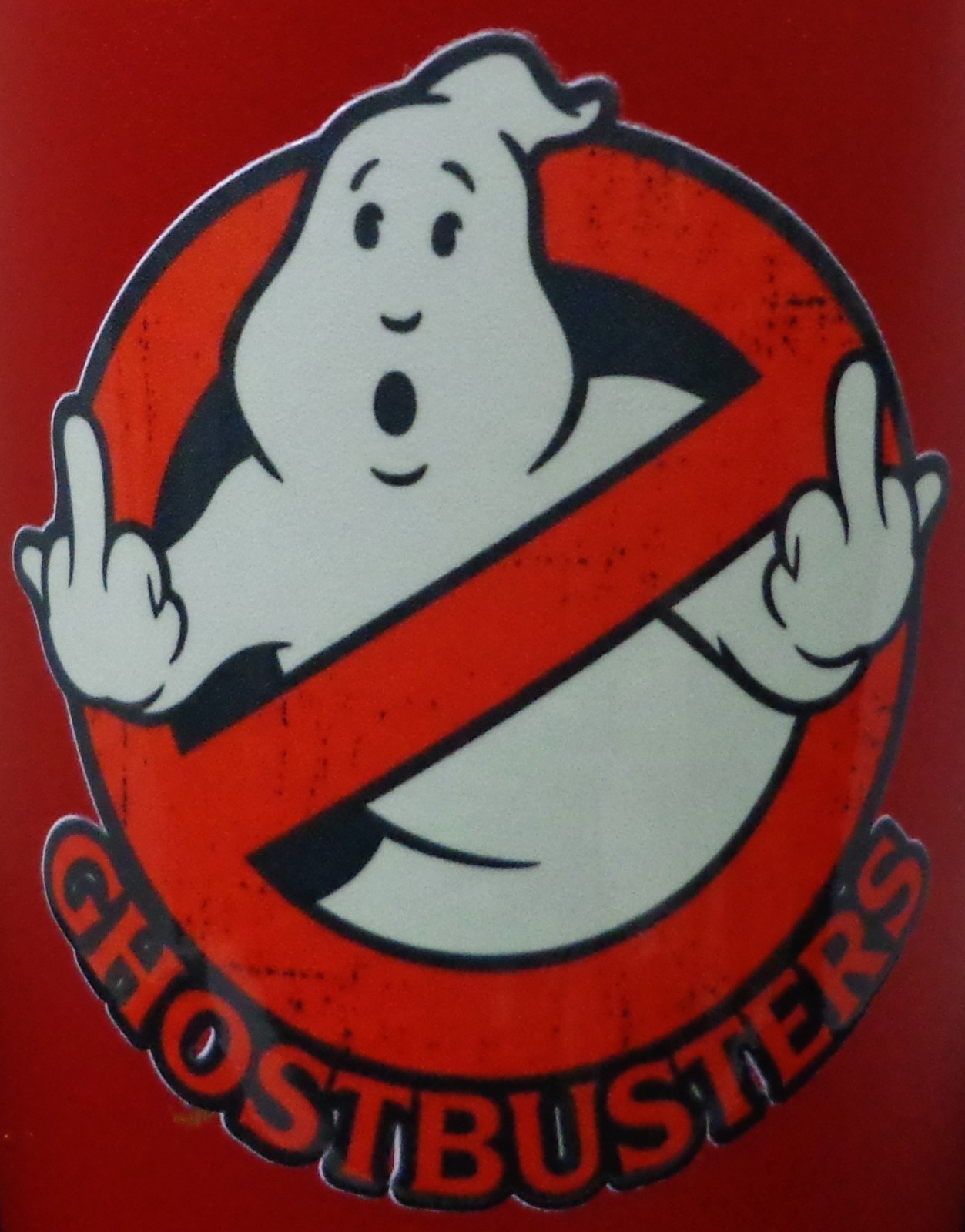 Ghostbusters Double Bird Sticker 3 in x 3 in tumbler laptop UV