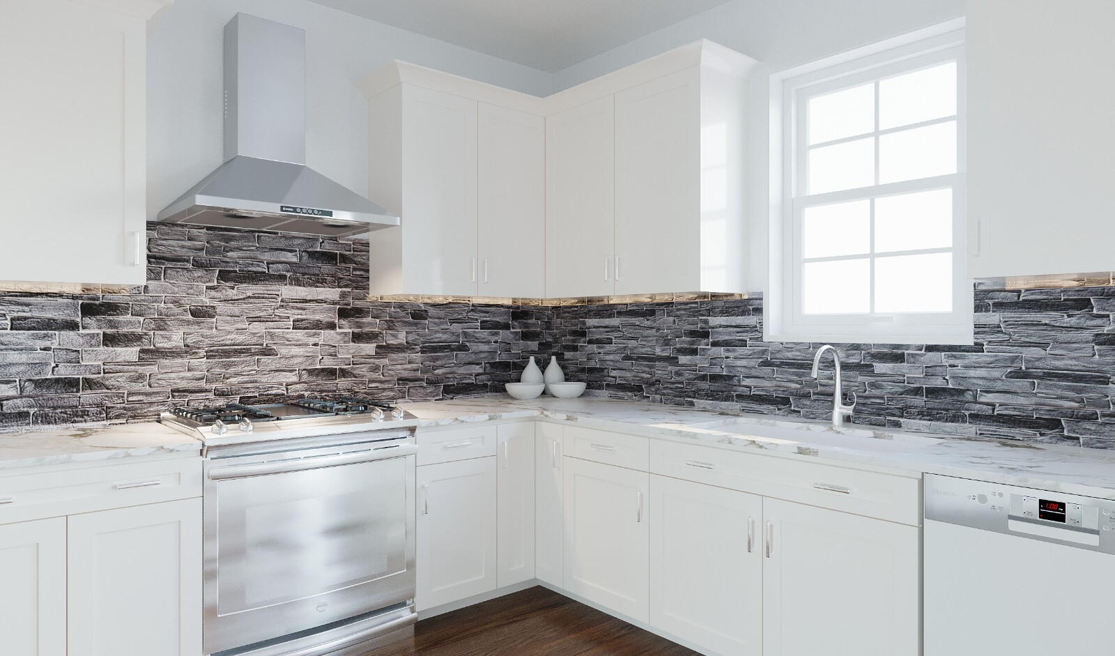 10pcs (53sqft) 3D PVC Wall Panels for Interior Decor