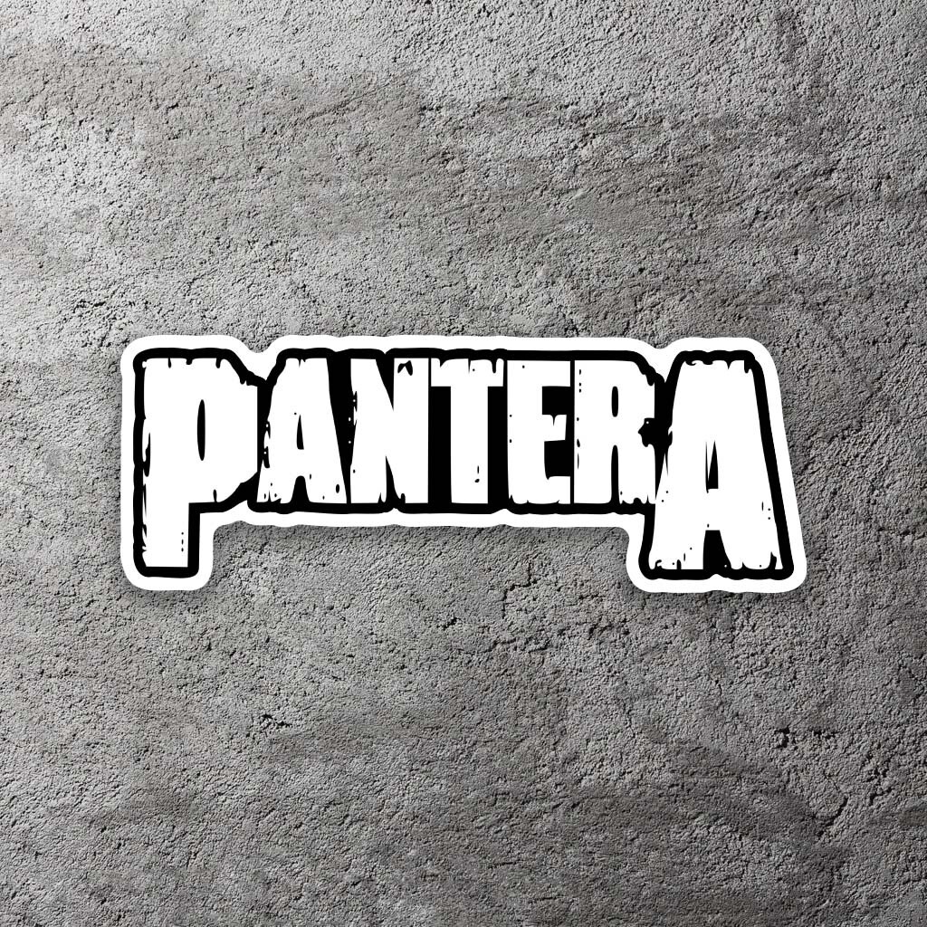 Pantera Logo Vinyl Sticker 5" Wide – Includes Two Stickers