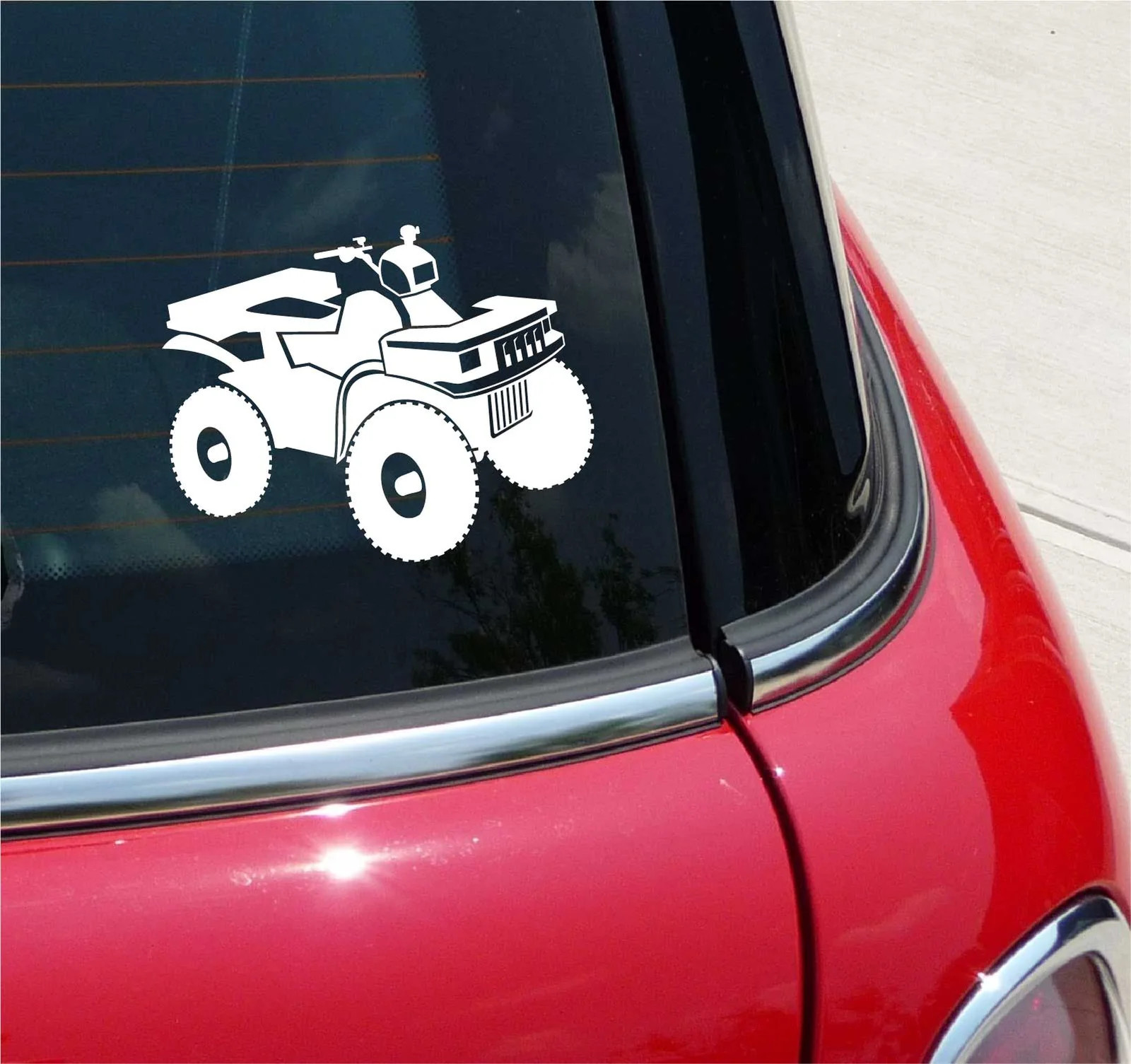 DETAILED ATV 4 FOUR WHEELER GRAPHIC DECAL STICKER ART CAR WALL DECOR