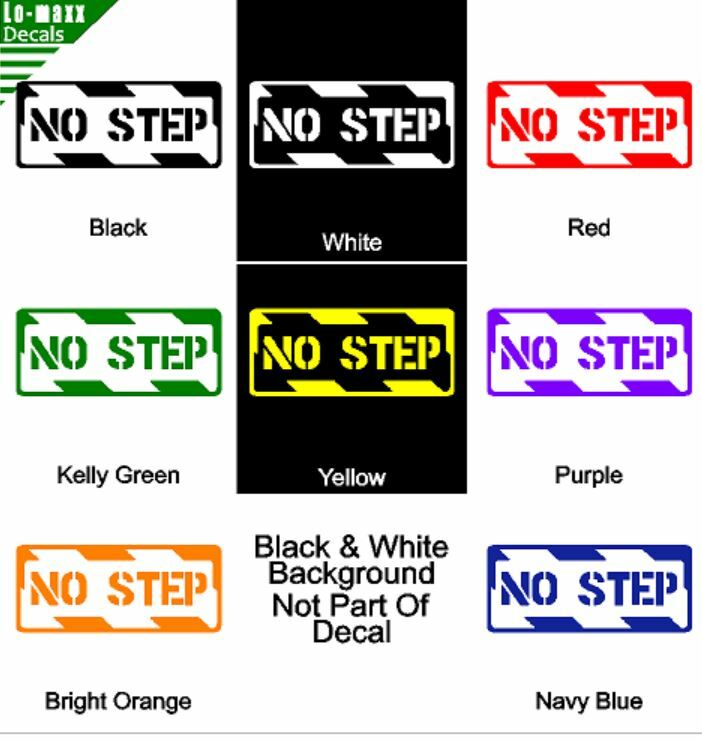 No Step Aircraft Markings Graphic Durable High Performance Die Cut Vinyl Decal