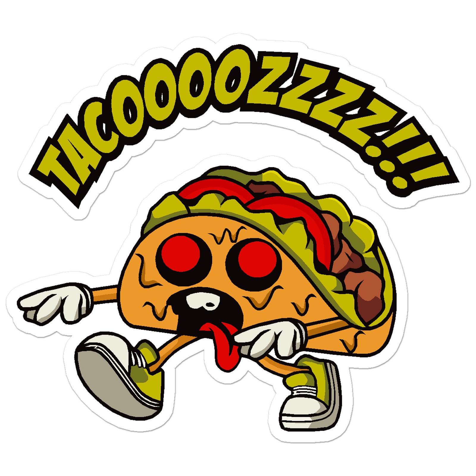 Taco Zombie – Vinyl Decal Sticker – Car Window Laptop – ebn7729