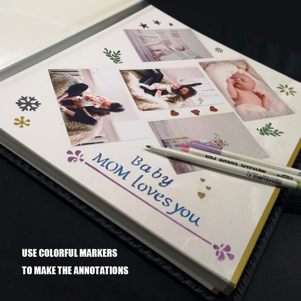 Totocan Photo Album Self Adhesive Pages, Large Magnetic Self-Stic