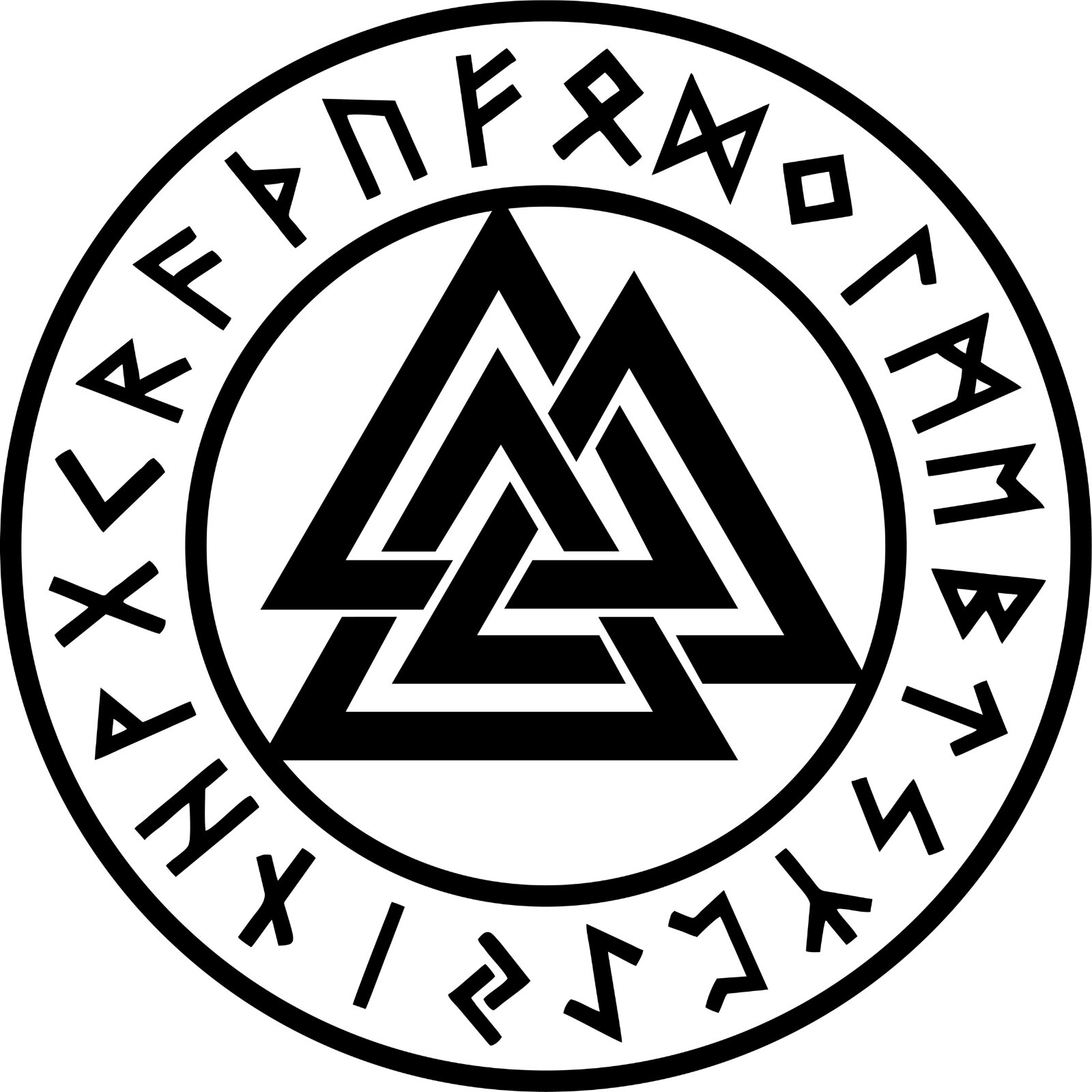 Valknut Viking sticker symbol weatherproof bumper vinyl decal