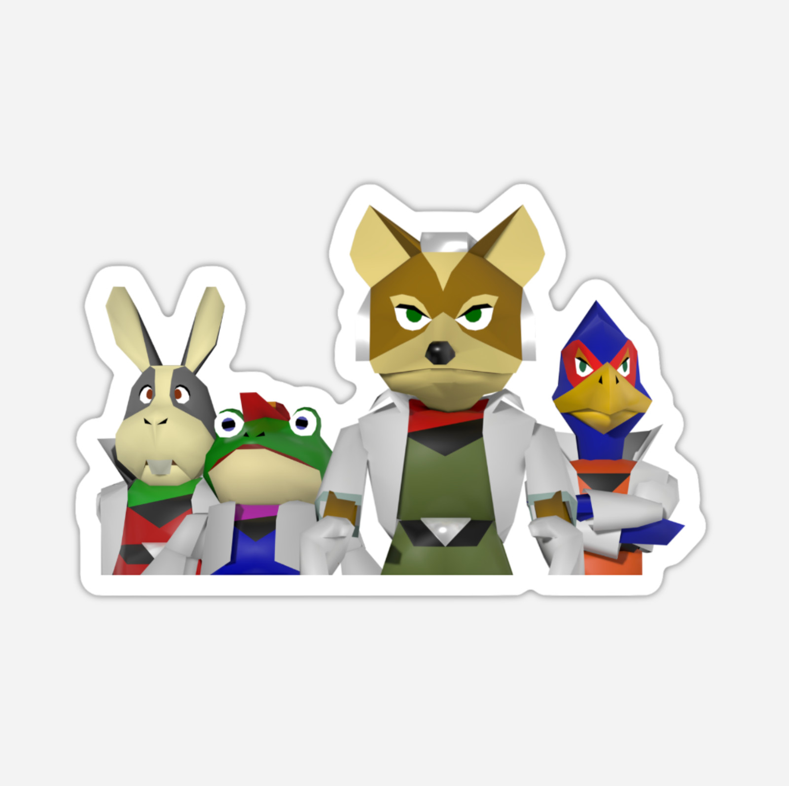 3" Star Fox 64 Sticker Nintendo 90's Videogames Matte Finish