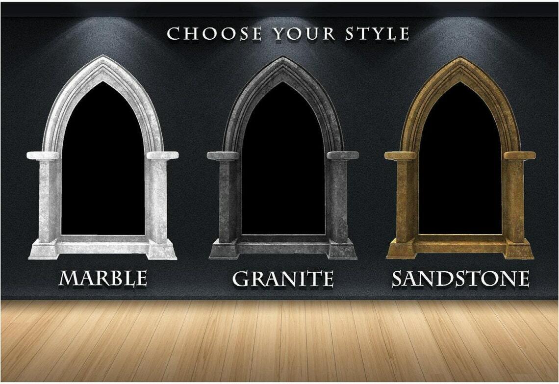 CastleScape Medieval Dungeon Hallway Wall Decal Castle Window Vinyl Wall Sticker