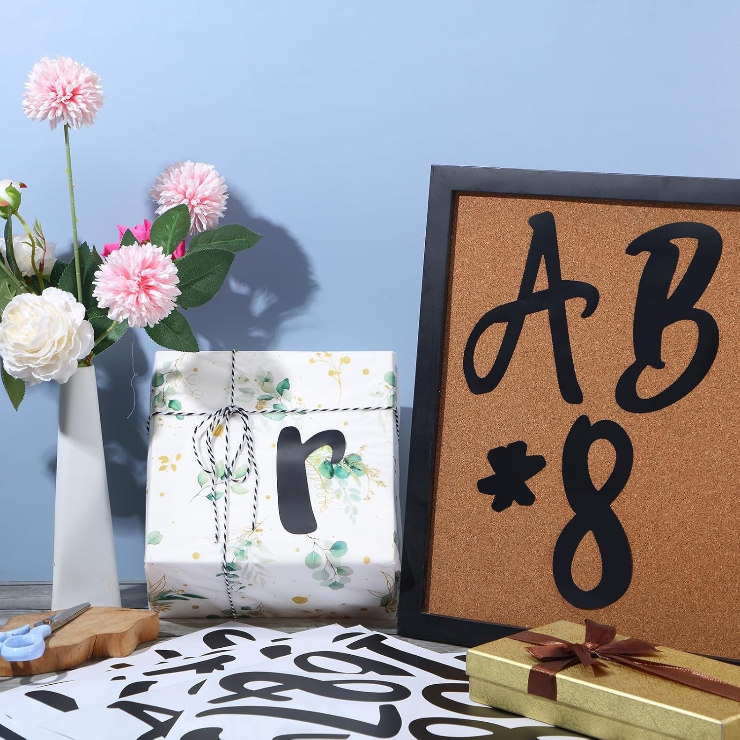 Vinyl Letters Stickers Set – 576 Pieces