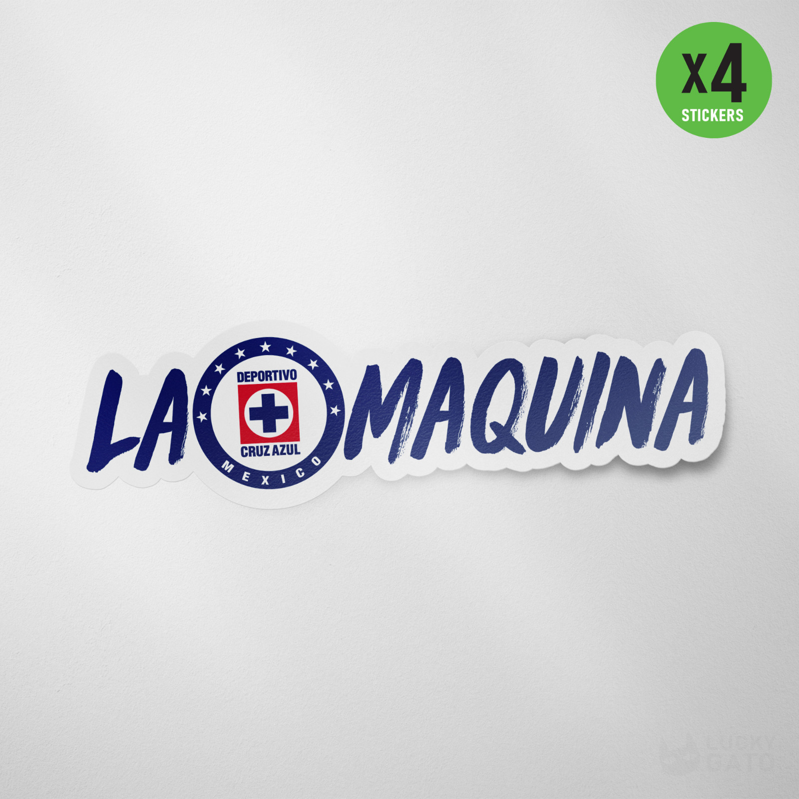 4 Pack – Cruz Azul Mexico Vinyl Sticker Decal Calcomania La Maquina Cementeros