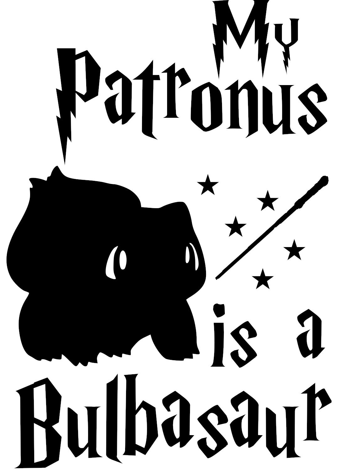 Magical Bulbasaur Patronus Sticker Decal for Pokémon Fans – 6616P