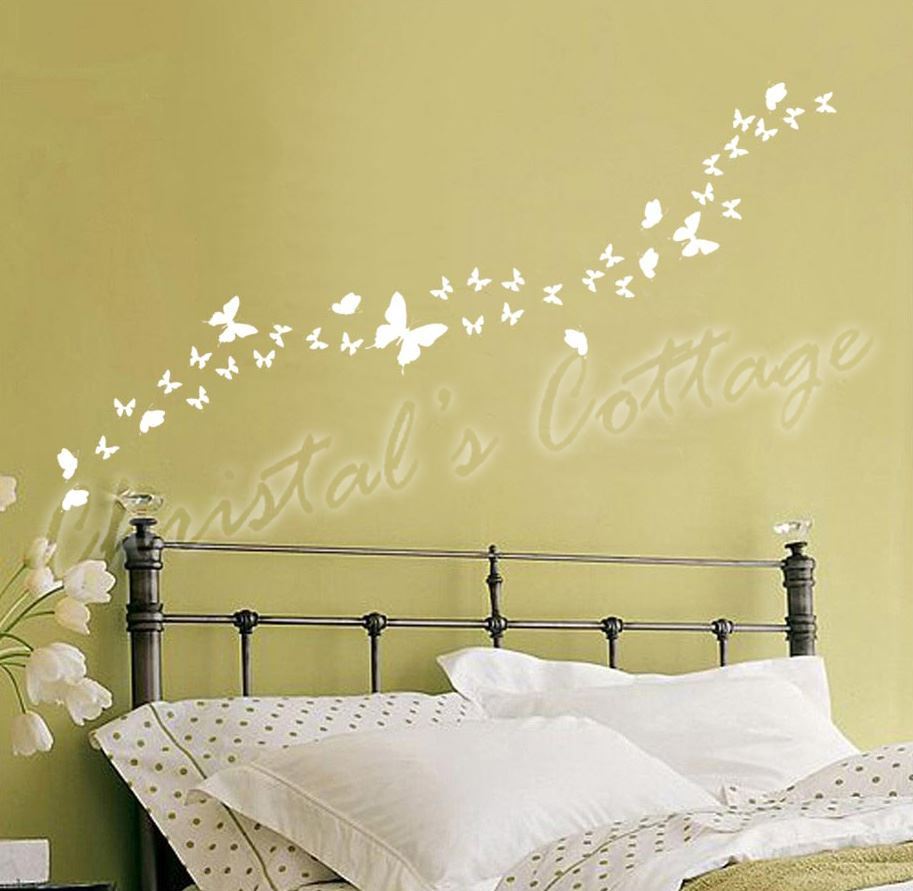 Up to 53 Butterfly Bedroom Bathroom Kitchen Wall Art Stickers Kids Decals 4Sizes