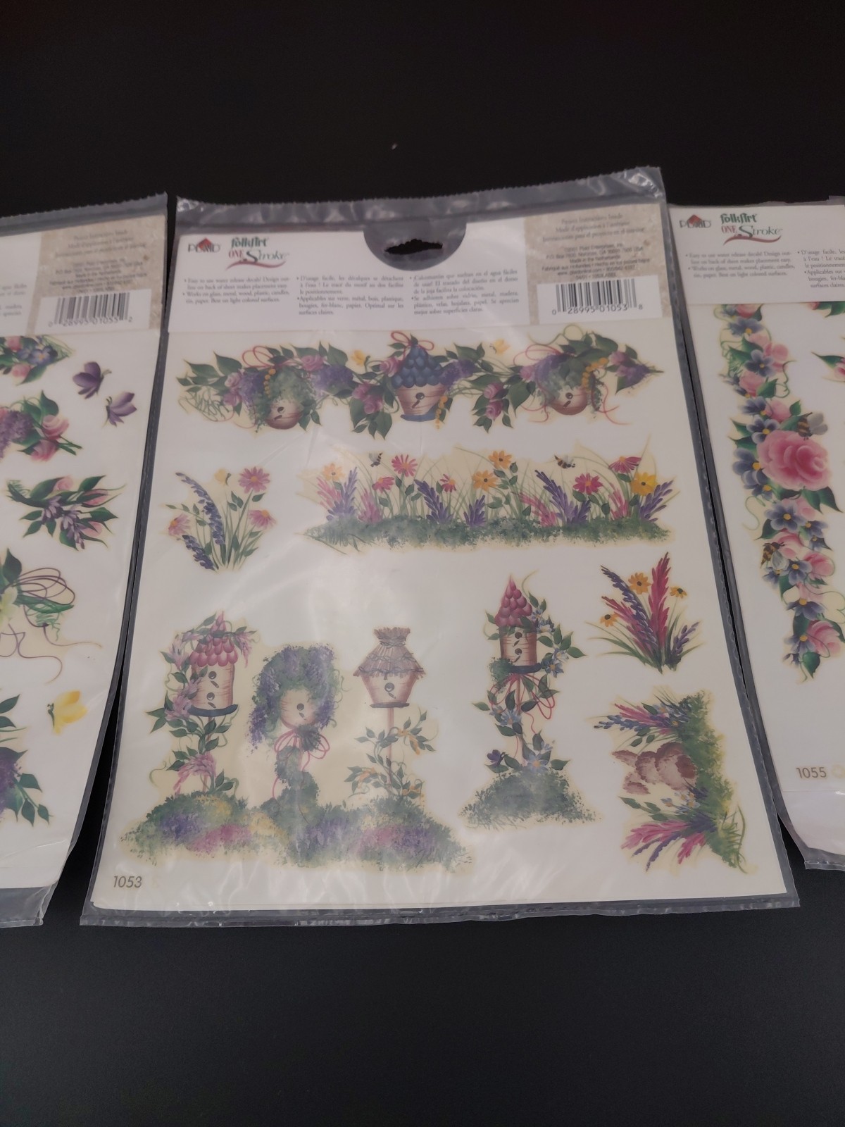 Plaid Folk Art Handpainted Look Scrapbook Daisies Rose Panaies 2001 Vintage NEW