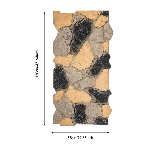 3D Faux Stone Wall Panel Faux Stone Siding Panel for Interior Exterior Decor