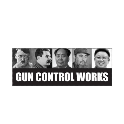 Gun Control Works Funny 2a Trendy political republican Sticker