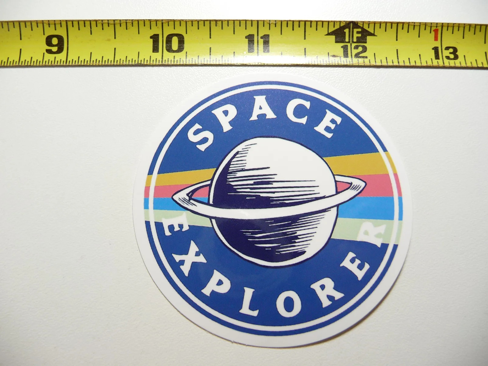 ASTRONAUT SATURN EXPLORER SMALL STICKER DECAL EXPLORATION OUTER GALAXY UNIVERSE
