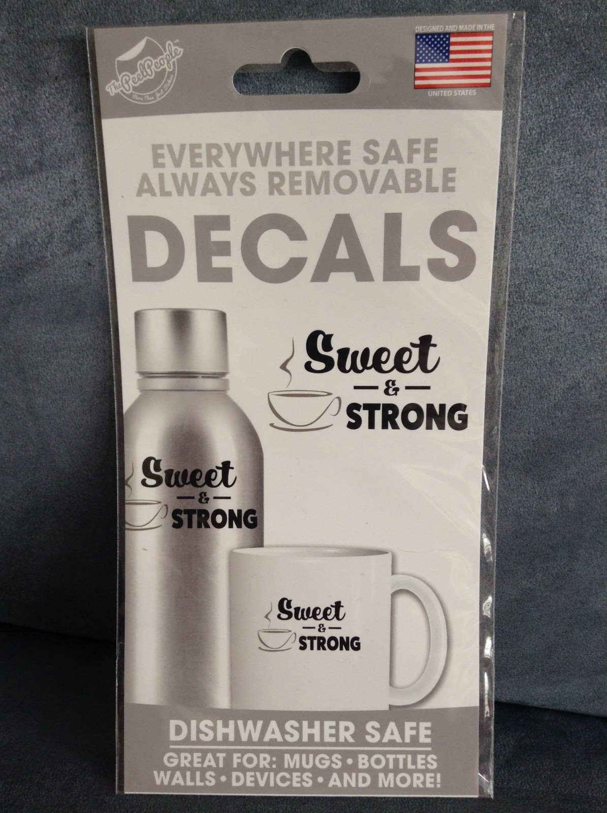 THE PEEL PEOPLE REMOVABLE DECALS READ SWEET AND STRONG
