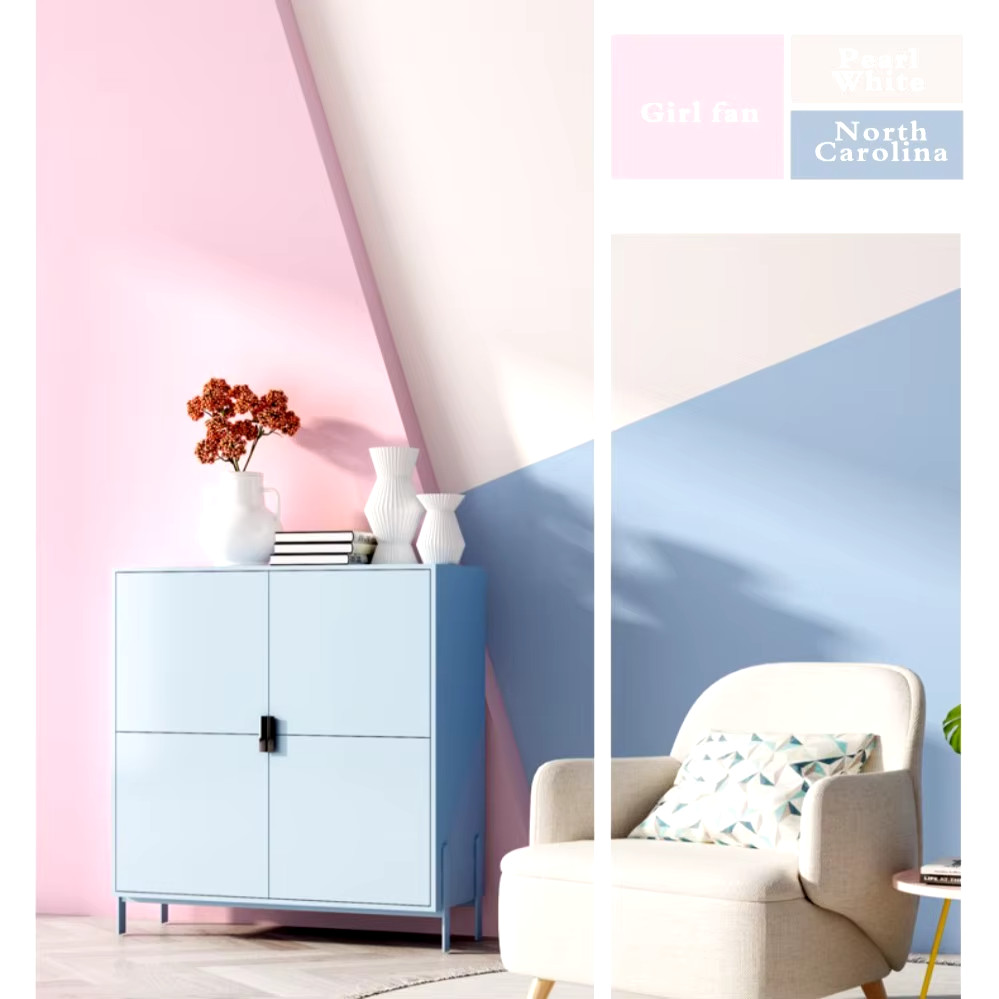 Macaron Thick Self-adhesive Wallpaper Solid Color Vinyl PVC Sticker Waterproof