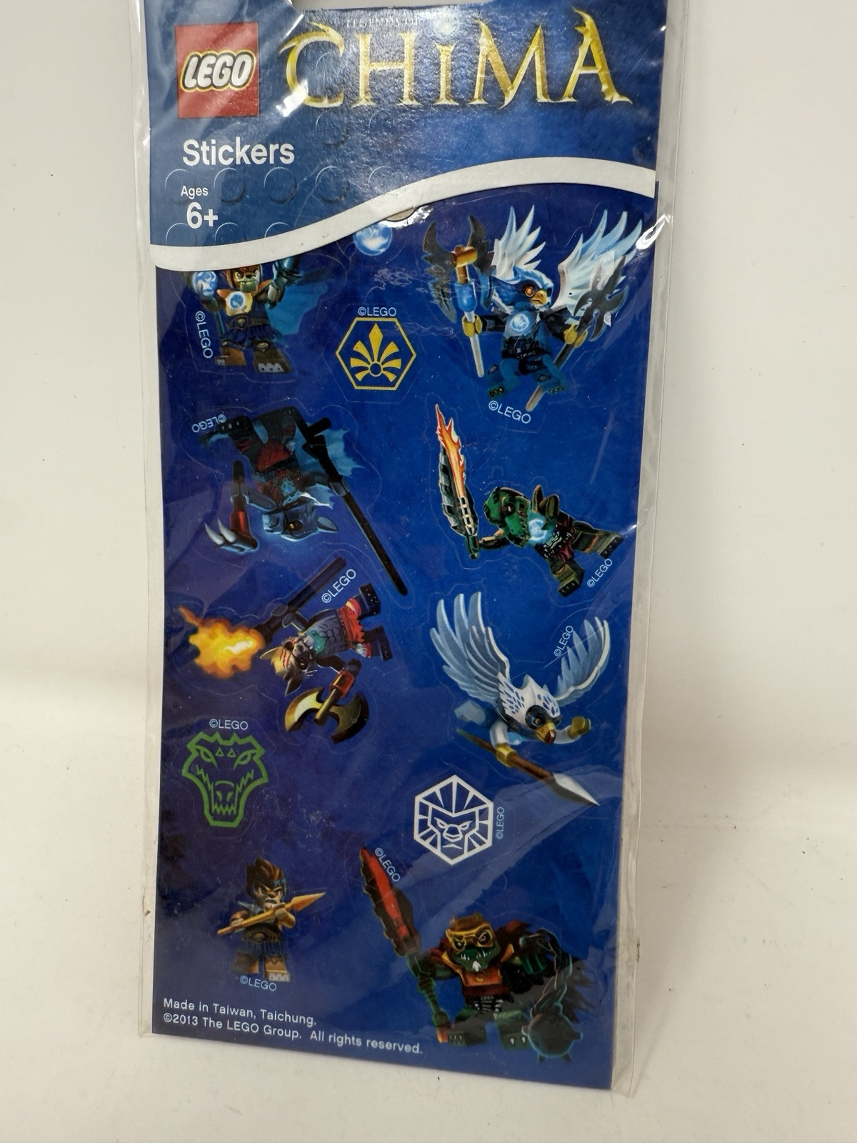 LEGO Chima Sticker Sheets – 24 Stickers – 2 Sheets, 5.5" x 3"