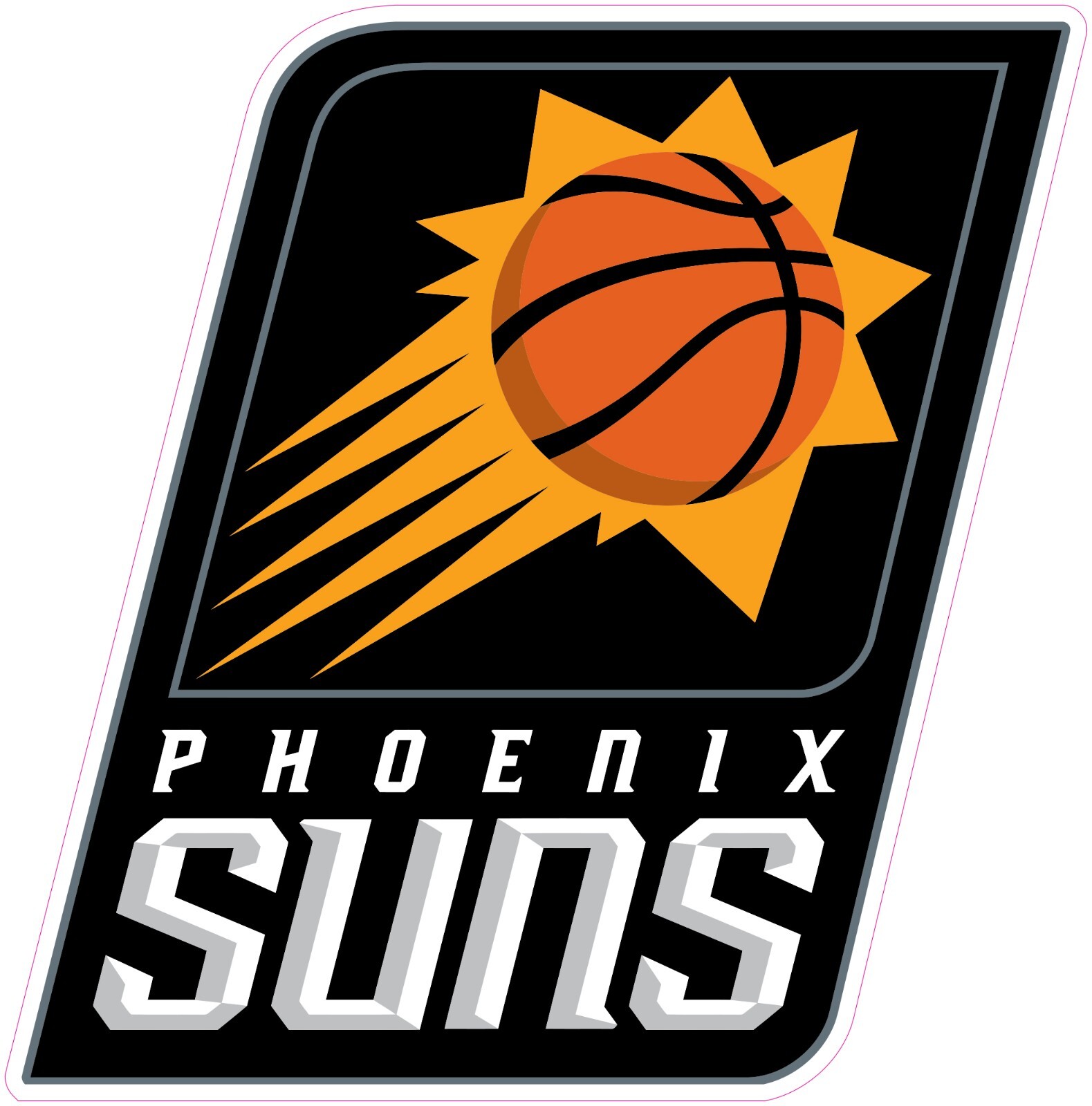 Phoenix Suns Basketball Vinyl Decal Sticker Car Truck Bumper Tumbler Mug