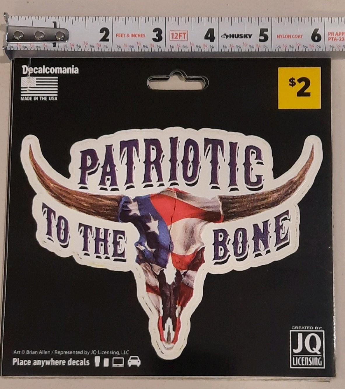 100 Count Decalcomania Vinyl USA Patriotic Decal Stickers PrePriced for ReSale