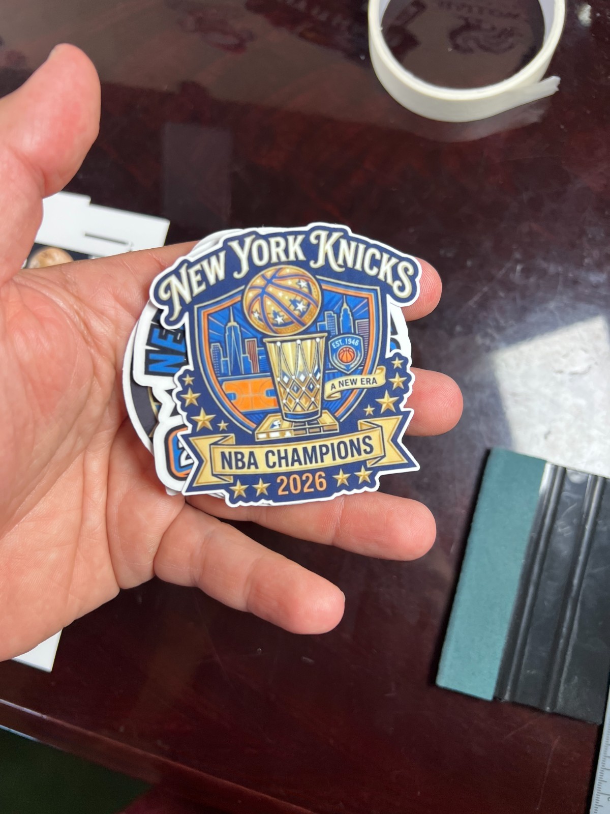 NEW YORK KNICKS STICKERS 2026 NBA Champions NYK Waterproof Vinyl NEW