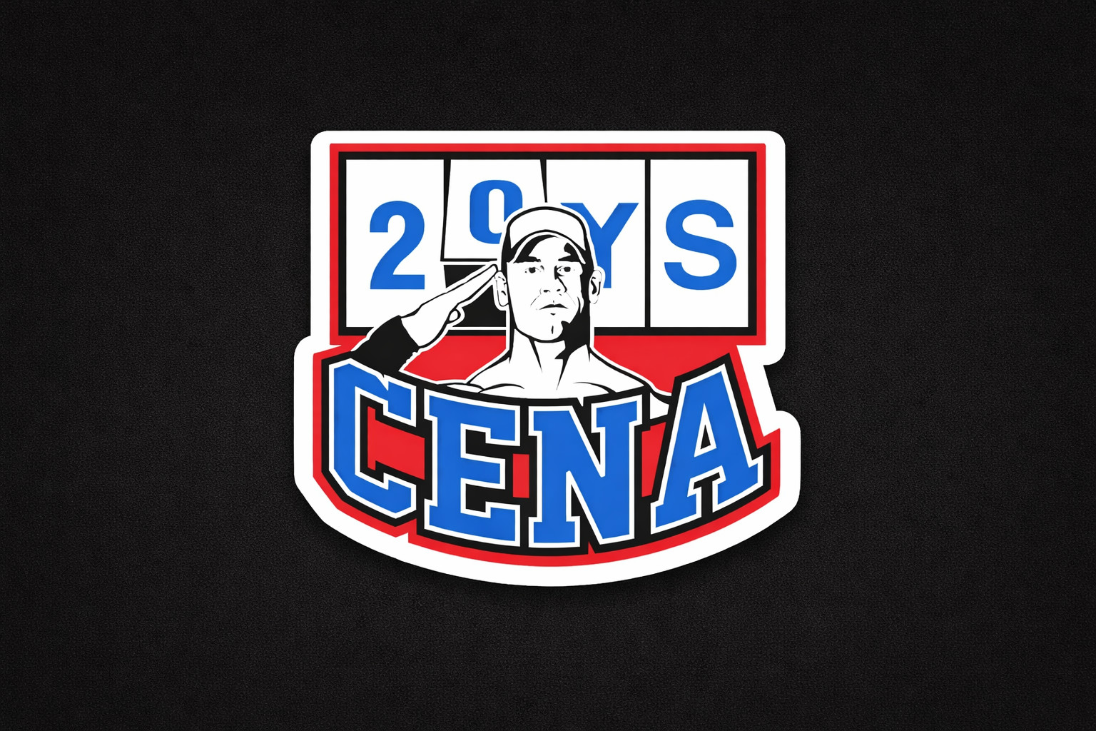 John Cena Inspired Stickers WWE Decals You Can’t See Me Never Give Up Farewell